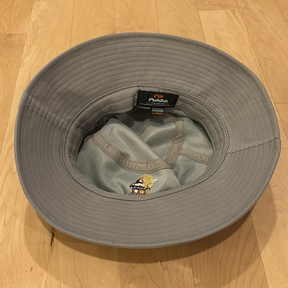 Men’s PUKKA Polyester Bucket Golf Hat Bali Hai Grey Size L/XL - Picture 5 of 5